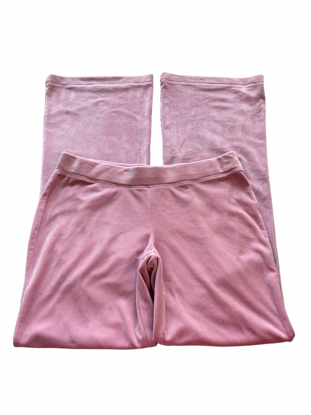 Juicy Couture Pink Velour Wide Leg Sweatpants Womens Size Small